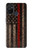 S3804 消防士メタルレッドラインフラググラフィック Fire Fighter Metal Red Line Flag Graphic OnePlus Nord N100 バックケース、フリップケース・カバー