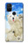 S3794 北極シロクマはシールに恋するペイント Arctic Polar Bear in Love with Seal Paint OnePlus Nord N10 5G バックケース、フリップケース・カバー