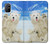 S3794 北極シロクマはシールに恋するペイント Arctic Polar Bear in Love with Seal Paint OnePlus 8T バックケース、フリップケース・カバー