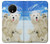 S3794 北極シロクマはシールに恋するペイント Arctic Polar Bear in Love with Seal Paint OnePlus 7T バックケース、フリップケース・カバー