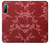 S3817 赤い花の桜のパターン Red Floral Cherry blossom Pattern Sony Xperia 10 II バックケース、フリップケース・カバー