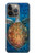 S1249 青い海亀 Blue Sea Turtle iPhone 13 Pro バックケース、フリップケース・カバー