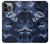 S2959 海軍迷彩 Navy Blue Camo Camouflage iPhone 13 Pro バックケース、フリップケース・カバー