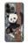 S3793 かわいい赤ちゃん雪パンダのペイント Cute Baby Panda Snow Painting iPhone 13 Pro バックケース、フリップケース・カバー