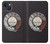 S0059 レトロなダイヤル式の電話ダイヤル Retro Rotary Phone Dial On iPhone 13 mini バックケース、フリップケース・カバー