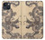 S0318 アンティークドラゴン Antique Dragon iPhone 13 mini バックケース、フリップケース・カバー