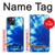 S1869 絞り染めブルー Tie Dye Blue iPhone 13 mini バックケース、フリップケース・カバー