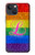 S2900 レインボーLGBTレズビアンプライド旗 Rainbow LGBT Lesbian Pride Flag iPhone 13 mini バックケース、フリップケース・カバー