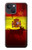 S2984 スペインサッカー Spain Football Soccer Flag iPhone 13 mini バックケース、フリップケース・カバー