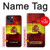 S2984 スペインサッカー Spain Football Soccer Flag iPhone 13 mini バックケース、フリップケース・カバー