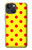 S3526 赤い水玉 Red Spot Polka Dot iPhone 13 mini バックケース、フリップケース・カバー