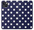 S3533 ブルーの水玉 Blue Polka Dot iPhone 13 mini バックケース、フリップケース・カバー