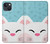 S3542 かわいい猫漫画 Cute Cat Cartoon iPhone 13 mini バックケース、フリップケース・カバー
