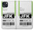 S3664 航空会社の旅行手荷物ラベル Airline Travel Luggage Label iPhone 13 mini バックケース、フリップケース・カバー