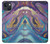 S3676 カラフルな抽象的な大理石の石 Colorful Abstract Marble Stone iPhone 13 mini バックケース、フリップケース・カバー
