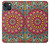 S3694 ヒッピーアートパターン Hippie Art Pattern iPhone 13 mini バックケース、フリップケース・カバー