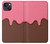 S3754 ストロベリーアイスクリームコーン Strawberry Ice Cream Cone iPhone 13 mini バックケース、フリップケース・カバー