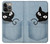 S2641 ポケット黒猫 Pocket Black Cat iPhone 13 Pro Max バックケース、フリップケース・カバー