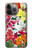S3205 レトロ花 Retro Art Flowers iPhone 13 Pro Max バックケース、フリップケース・カバー