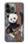 S3793 かわいい赤ちゃん雪パンダのペイント Cute Baby Panda Snow Painting iPhone 13 Pro Max バックケース、フリップケース・カバー