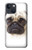 S1852 パグ犬 Pug Dog iPhone 13 バックケース、フリップケース・カバー