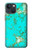 S2377 ターコイズの宝石用原石のグラフィックプリント Turquoise Gemstone Texture Graphic Printed iPhone 13 バックケース、フリップケース・カバー