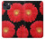 S2478 赤デイジーの花 Red Daisy flower iPhone 13 バックケース、フリップケース・カバー