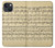 S2504 ヴィンテージ音楽シート Vintage Music Sheet iPhone 13 バックケース、フリップケース・カバー