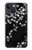 S2544 黒花柄の着物 Japanese Kimono Style Black Flower Pattern iPhone 13 バックケース、フリップケース・カバー