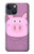 S3269 豚の漫画 Pig Cartoon iPhone 13 バックケース、フリップケース・カバー