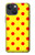 S3526 赤い水玉 Red Spot Polka Dot iPhone 13 バックケース、フリップケース・カバー