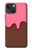 S3754 ストロベリーアイスクリームコーン Strawberry Ice Cream Cone iPhone 13 バックケース、フリップケース・カバー