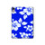 S2244 ハワイのハイビスカス青柄 Hawaiian Hibiscus Blue Pattern iPad mini 6 7, iPad mini (2021,2024) タブレットケース
