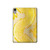 S2713 黄蛇の皮膚 グラフィックプリント Yellow Snake Skin Graphic Printed iPad mini 6 7, iPad mini (2021,2024) タブレットケース