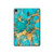 S2906 アクアターコイズ宝石グラフィックプリント Aqua Turquoise Stone iPad mini 6 7, iPad mini (2021,2024) タブレットケース