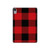 S2931 レッドバッファローチェック柄 Red Buffalo Check Pattern iPad mini 6 7, iPad mini (2021,2024) タブレットケース