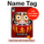 S3023 ダルマ Japan Good Luck Daruma Doll iPad mini 6 7, iPad mini (2021,2024) タブレットケース