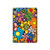 S3281 カラフルなヒッピーの花のパターン Colorful Hippie Flowers Pattern iPad mini 6 7, iPad mini (2021,2024) タブレットケース