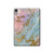 S3717 ローズゴールドブルーパステル大理石グラフィックプリント Rose Gold Blue Pastel Marble Graphic Printed iPad mini 6, iPad mini (2021) タブレットケース