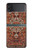 S3813 ペルシャ絨毯の敷物パターン Persian Carpet Rug Pattern Samsung Galaxy Z Flip 3 5G バックケース、フリップケース・カバー