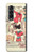 S3820 ヴィンテージ騎乗位ファッション紙人形 Vintage Cowgirl Fashion Paper Doll Samsung Galaxy Z Fold 3 5G バックケース、フリップケース・カバー