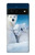S0285 北極熊 北極 Polar Bear Family Arctic Google Pixel 6 バックケース、フリップケース・カバー
