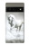 S0932 白馬 White Horse Google Pixel 6 バックケース、フリップケース・カバー