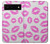 S2214 ピンクの唇のキス Pink Lips Kisses Google Pixel 6 バックケース、フリップケース・カバー