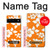 S2245 ハワイのハイビスカスオレンジ柄 Hawaiian Hibiscus Orange Pattern Google Pixel 6 バックケース、フリップケース・カバー