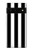 S2297 黒と白の縦縞 Black and White Vertical Stripes Google Pixel 6 バックケース、フリップケース・カバー