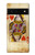 S2833 ポーカーカード ハートの女王 Poker Card Queen Hearts Google Pixel 6 バックケース、フリップケース・カバー