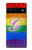 S2899 レインボーLGBTゲイプライド旗 Rainbow LGBT Gay Pride Flag Google Pixel 6 バックケース、フリップケース・カバー