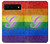 S2899 レインボーLGBTゲイプライド旗 Rainbow LGBT Gay Pride Flag Google Pixel 6 バックケース、フリップケース・カバー