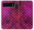S3051 ピンク人魚のスケール Pink Mermaid Fish Scale Google Pixel 6 バックケース、フリップケース・カバー